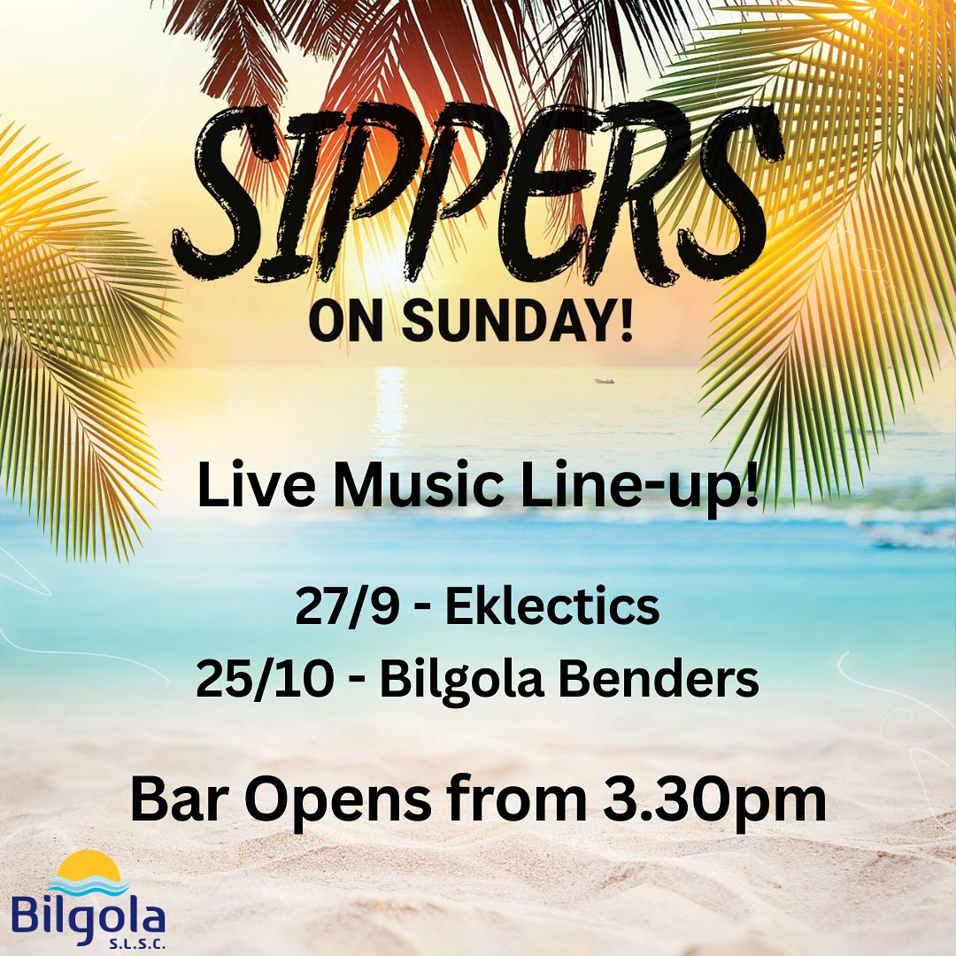 🍹 S I P P E R S 🍹

See you on Sunday from 3.30pm! 

For any of our Members joining us on Sunday for our Club Clean-up 💫 make sure you stick around for a snag sambo at Sippers 🧹💪🥰

See you soon!