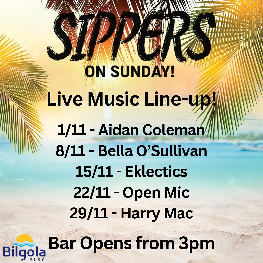 🍹WEEKLY SUNDAY SIPPERS 🍹

We are back!! 

Every week the best bar on the beaches will be open from 3pm. Cold brews, live music and spectacular views 🙌

Do you have a celebration coming up? Get together at Sippers! For groups of 10+ we can reserve seating for 3pm bookings. Call Owen on #0401 496 894 to lock in 👍

See you soon 👏